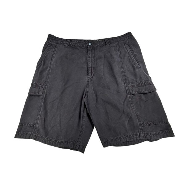 Tommy Bahama Relax Mens Cargo Shorts Size 38 Black Cotton & Lyocell - Picture 1 of 9